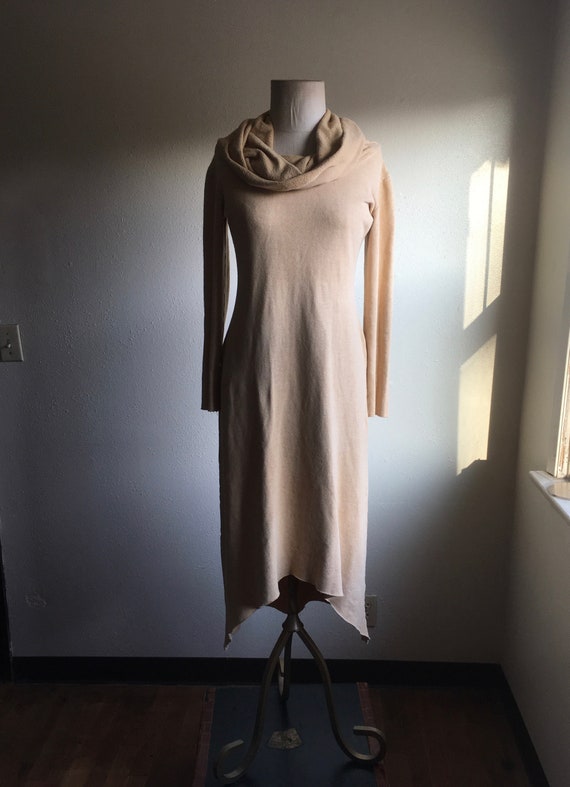 vintage 80s jersey sweatshirt dress