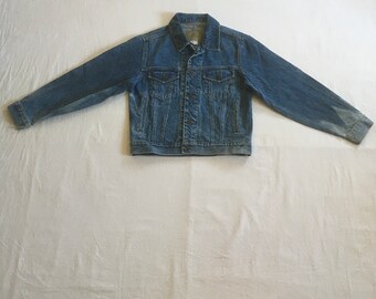Vintage 80s Gap Denim Best Basics Distressed Bleached Ripped Denim