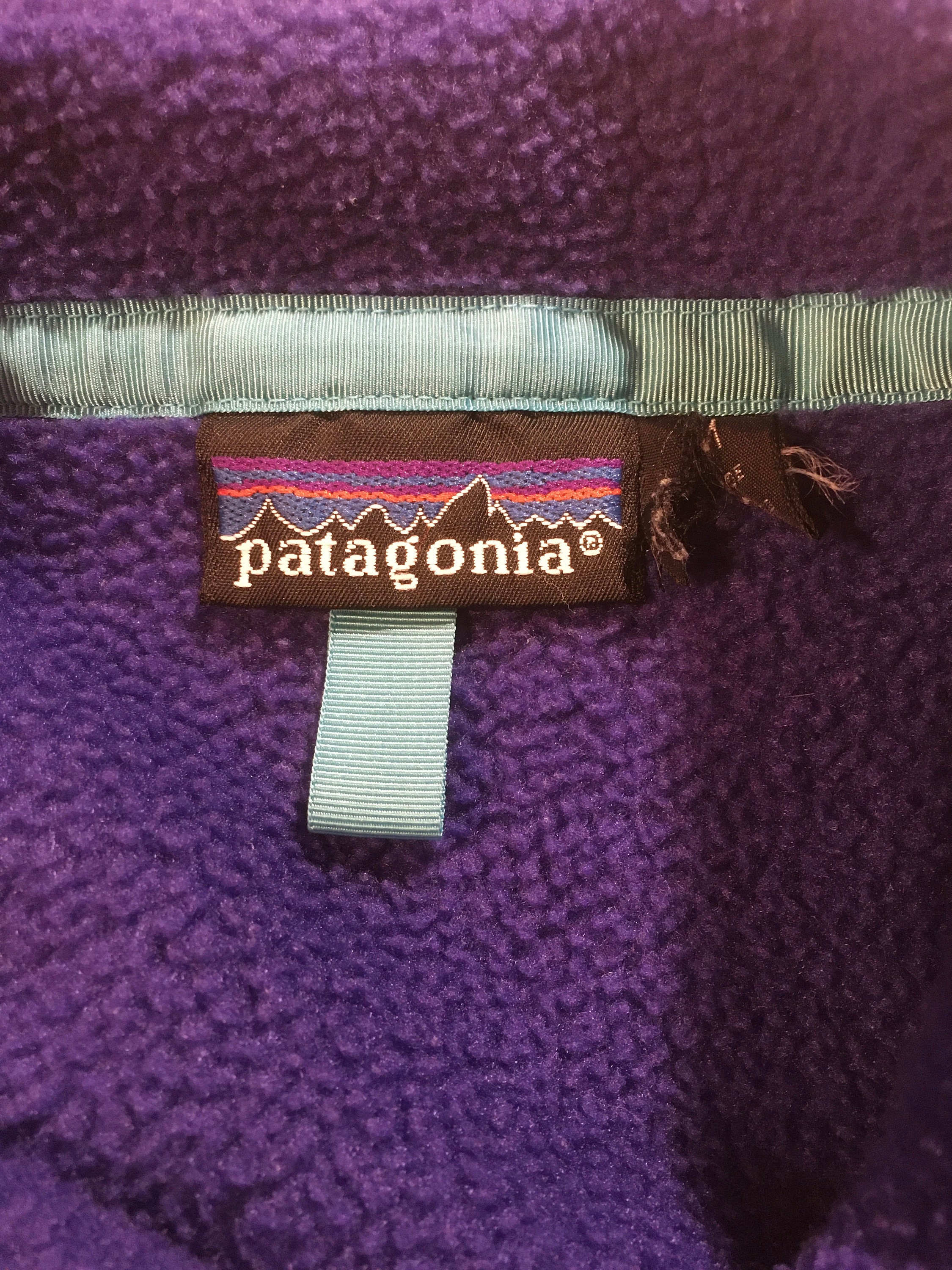 Vintage 90s 1992 Patagonia Synchilla Snap T Purple Fleece Vintage 90s 1992 Patagonia Synchilla Snap T Purple Fleece