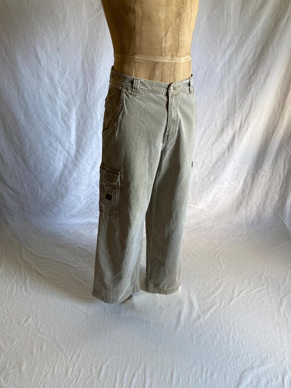 Vintage Jnco Jeans Baggy Flaming Crown Cargo Pants 32 Oversize