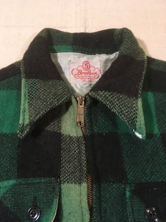 Green plaid shop jacket mens