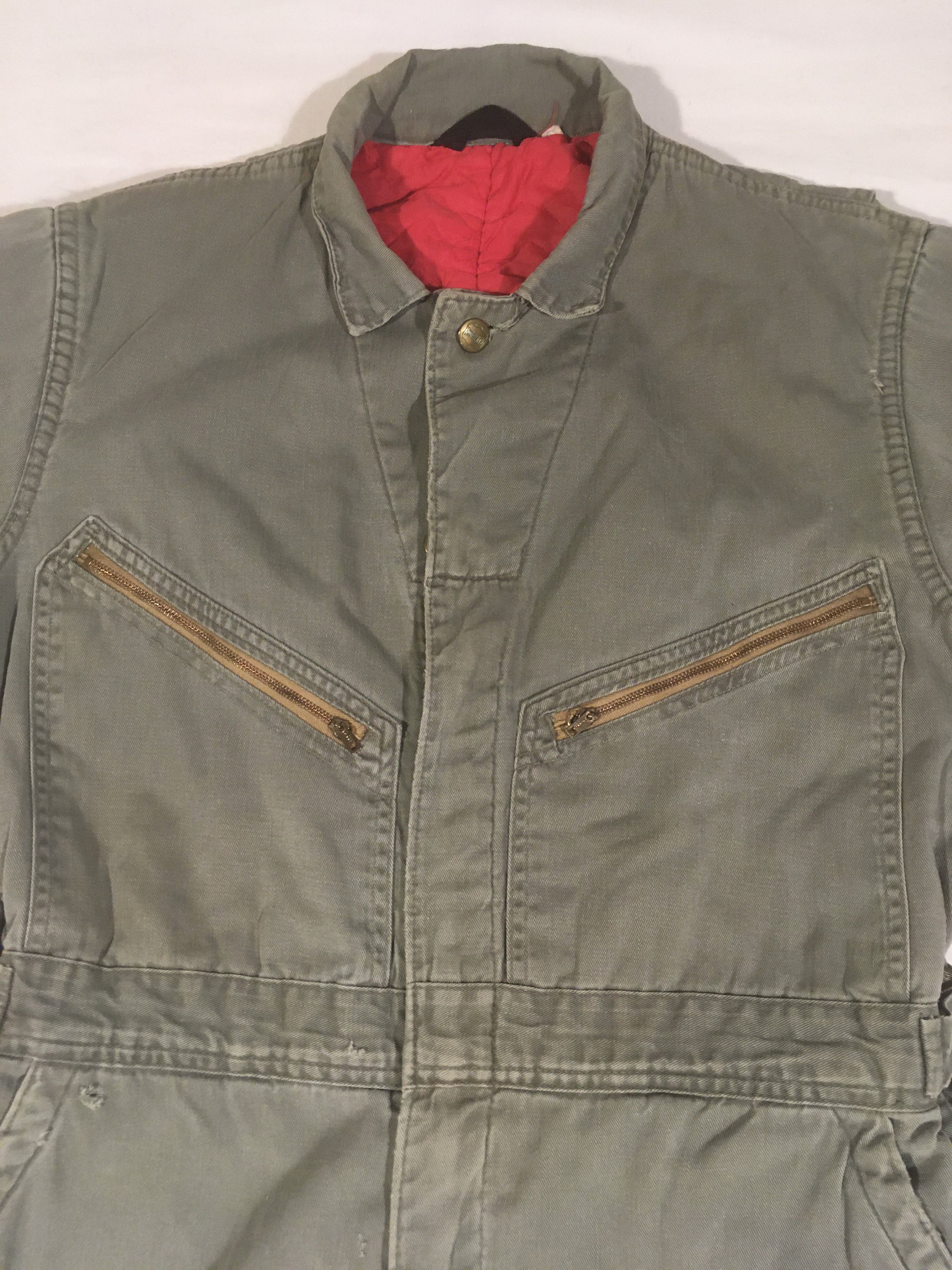 Vintage 60s Big Smith Green Insulated Coveralls Boilersuit