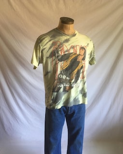 Vintage 80s the Doors Music Co Jim Morrison Tie Dye T Shirt Ss