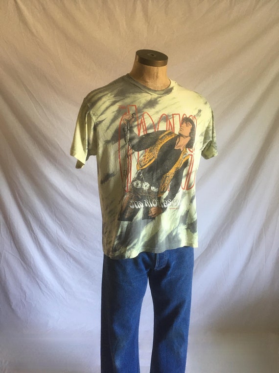 Vintage 80s the Doors Music Co Jim Morrison Tie Dye T Shirt Ss 
