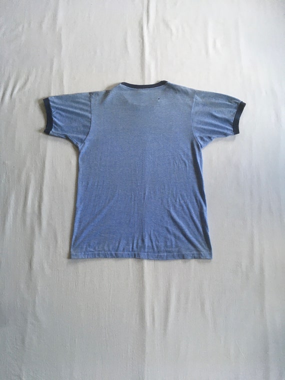 Durf astronaut Worden Vintage 70s Nike Pinwheel Ringer Tee Ss Heather Blue T Shirt - Etsy