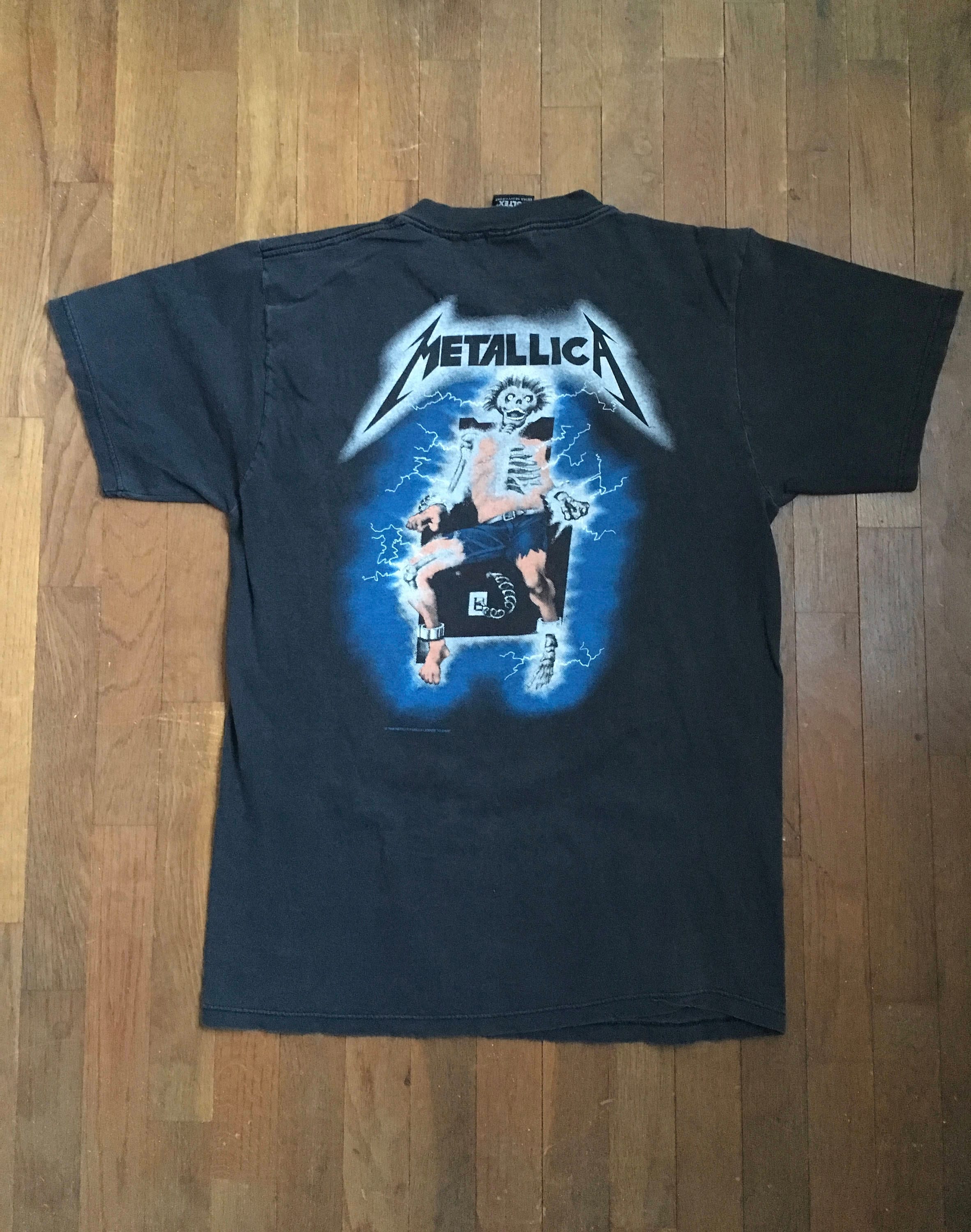 Vintage 90s Metallica Rare Bootleg T-shirt Thrash Heavy Speed 