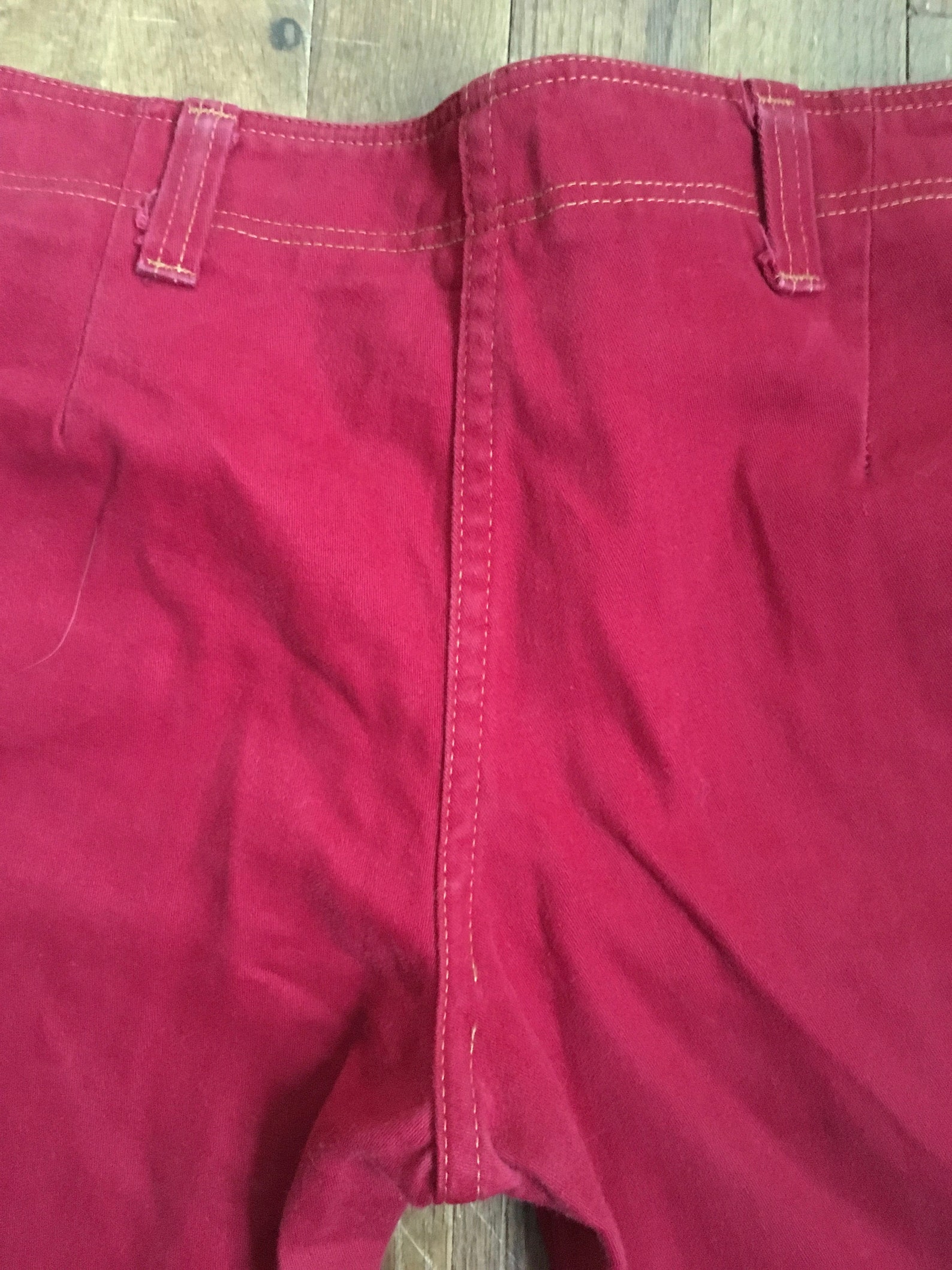 Vintage 70s Red Hip Hugger Wide Leg Jeans Made in Usa 34 X 28 - Etsy