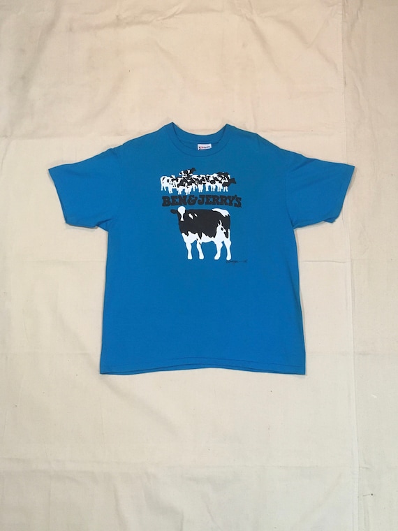 80s BEN&JERRY'S Tシャツ USA製 XL Vintage 80s 1985 Original Ben & Jerrys Vermonts Finest Ice Cream