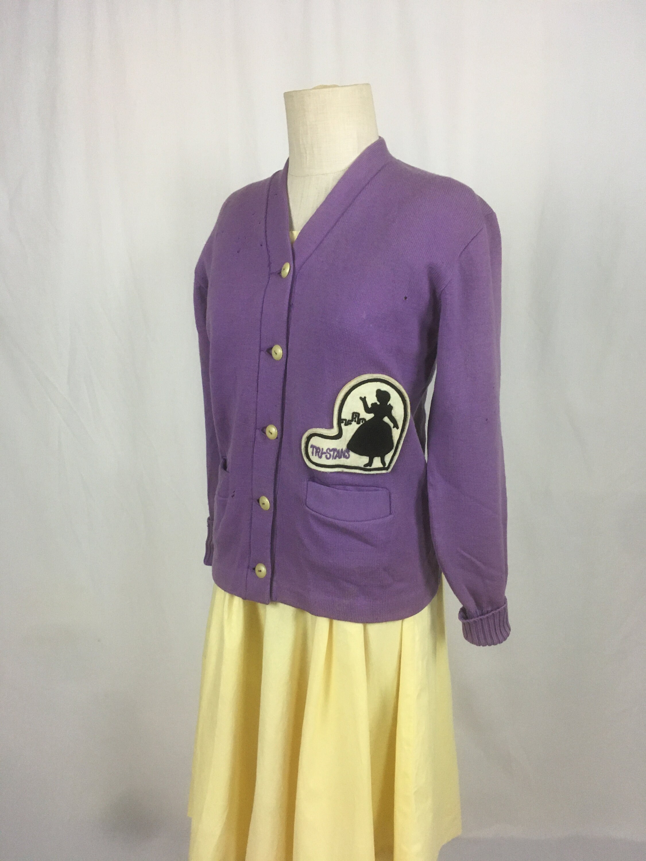 トップス 50-60's Huntley of York Pile Cardigan M 50-60's Huntley of York Pile Cardigan L | DESIR