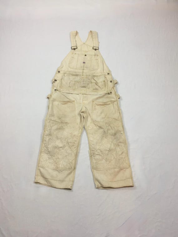 Vintage 50s Bayly Sanforized Union Made Apron Bib Overalls Double