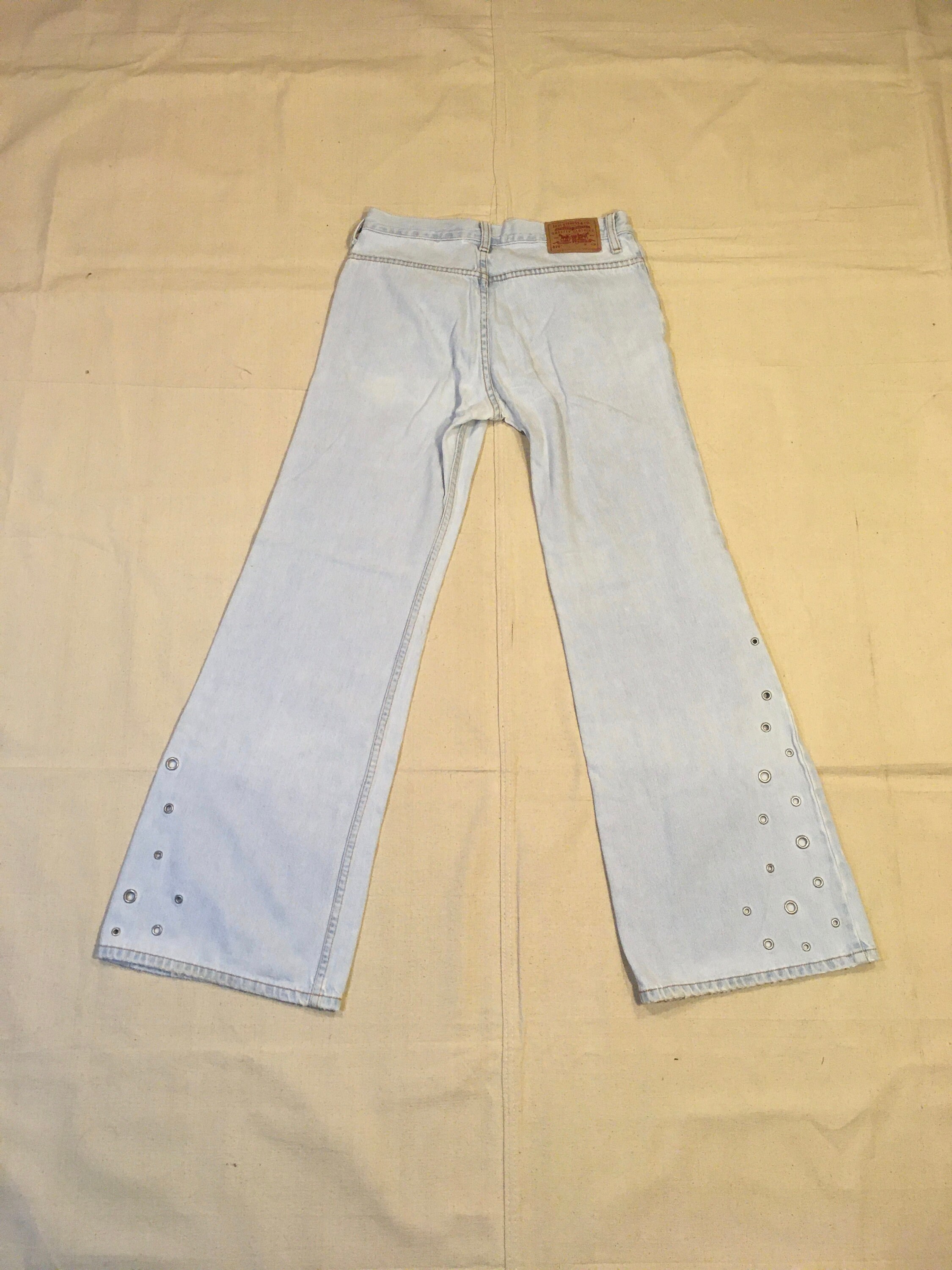 Vintage Y2k Does 70s Levis 574 Light Wash Bell Bottom Metal - Etsy