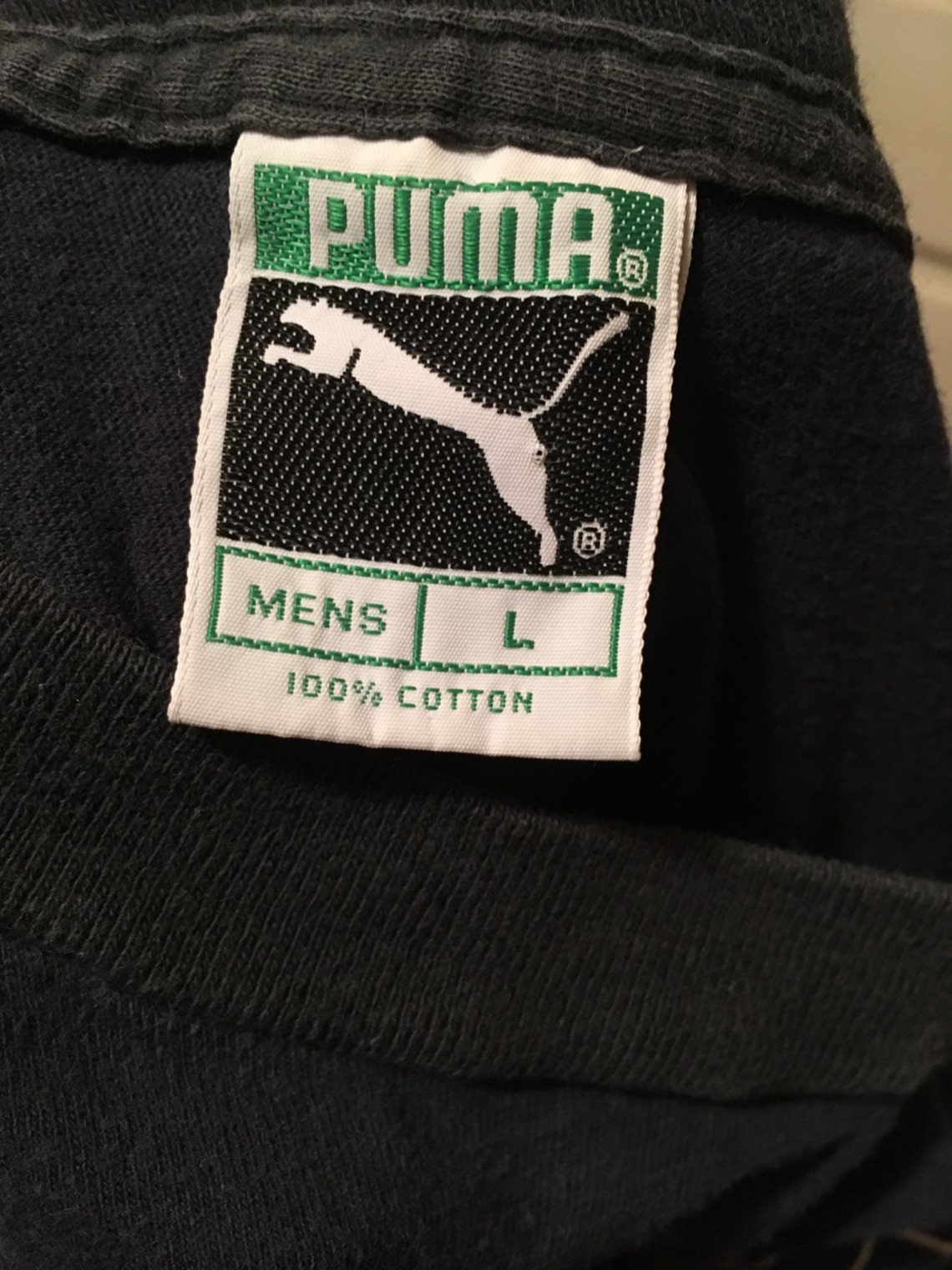 Vintage 80s 1982 Puma Sneakers Long Sleeve Black T Shirt Made - Etsy