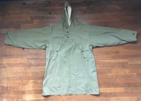vintage 40s WWII US army green white reversible ho
