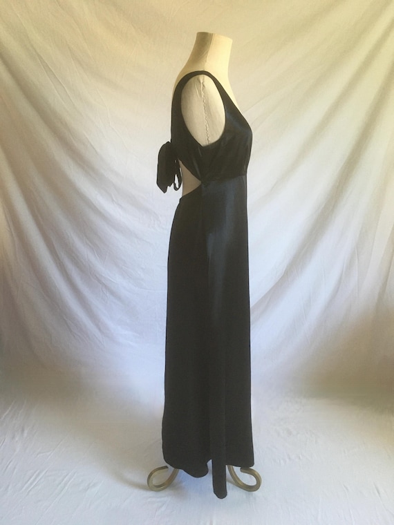 ワンピース vintage satin maxi lingerie dress black vintage satin maxi lingerie dress black