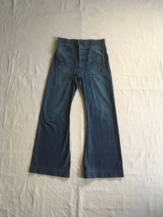 40s USNAVY VINTAGE PULLOVER DENIM SHIRT