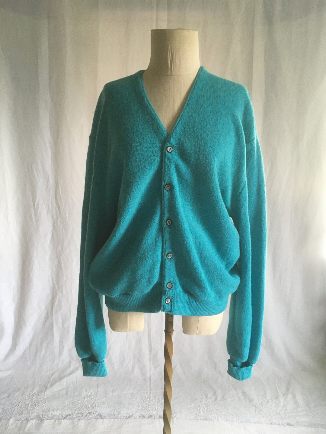 Vintage 60s Arnold Palmer Alpaca Wool Blend Cardigan Grunge - Etsy