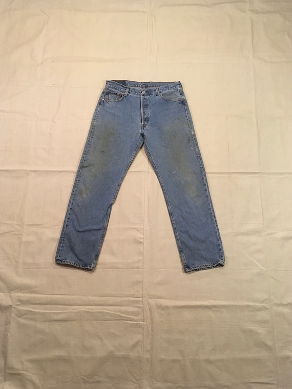 vintage levis 501 blue jeans 34 x 30 - image 1