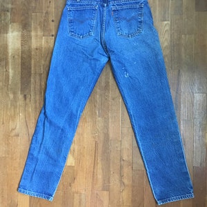 Vintage 80s Levis 505 0217 Blue Jeans Orange Tab Denim Made in Usa 31 X ...