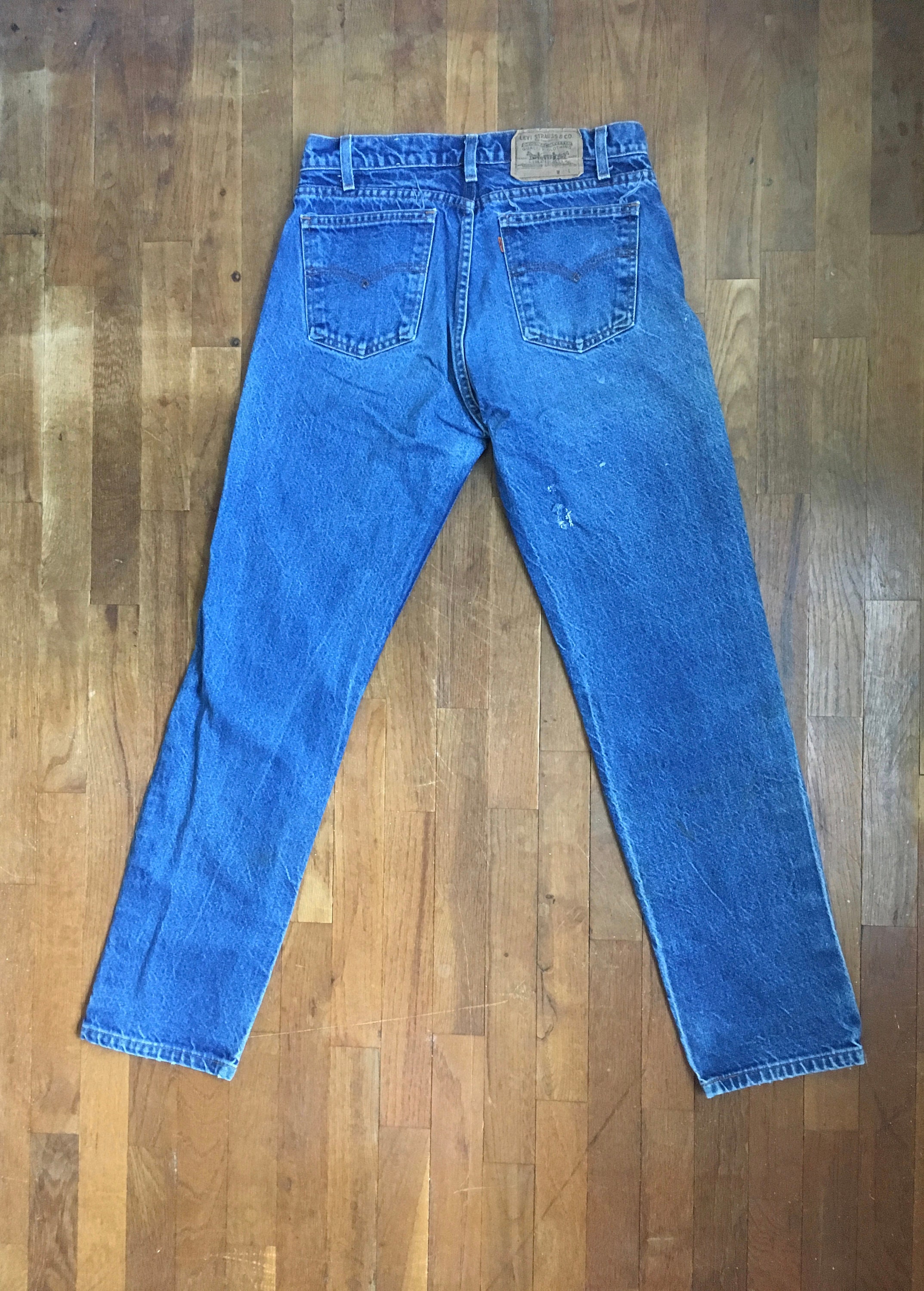 Vintage 80s levis 505 0217 blue jeans orange tab denim made in | Etsy
