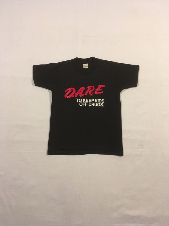 vintage 80s kids dare to keep kids off drugs ss bl