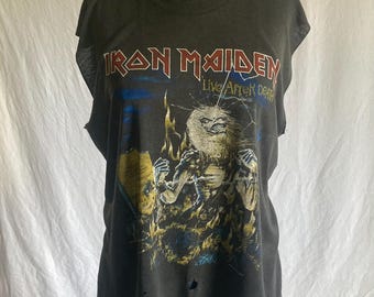 ヴィンテージ 80年代 アイアン・メイデン Tシャツ ライブ・アフター