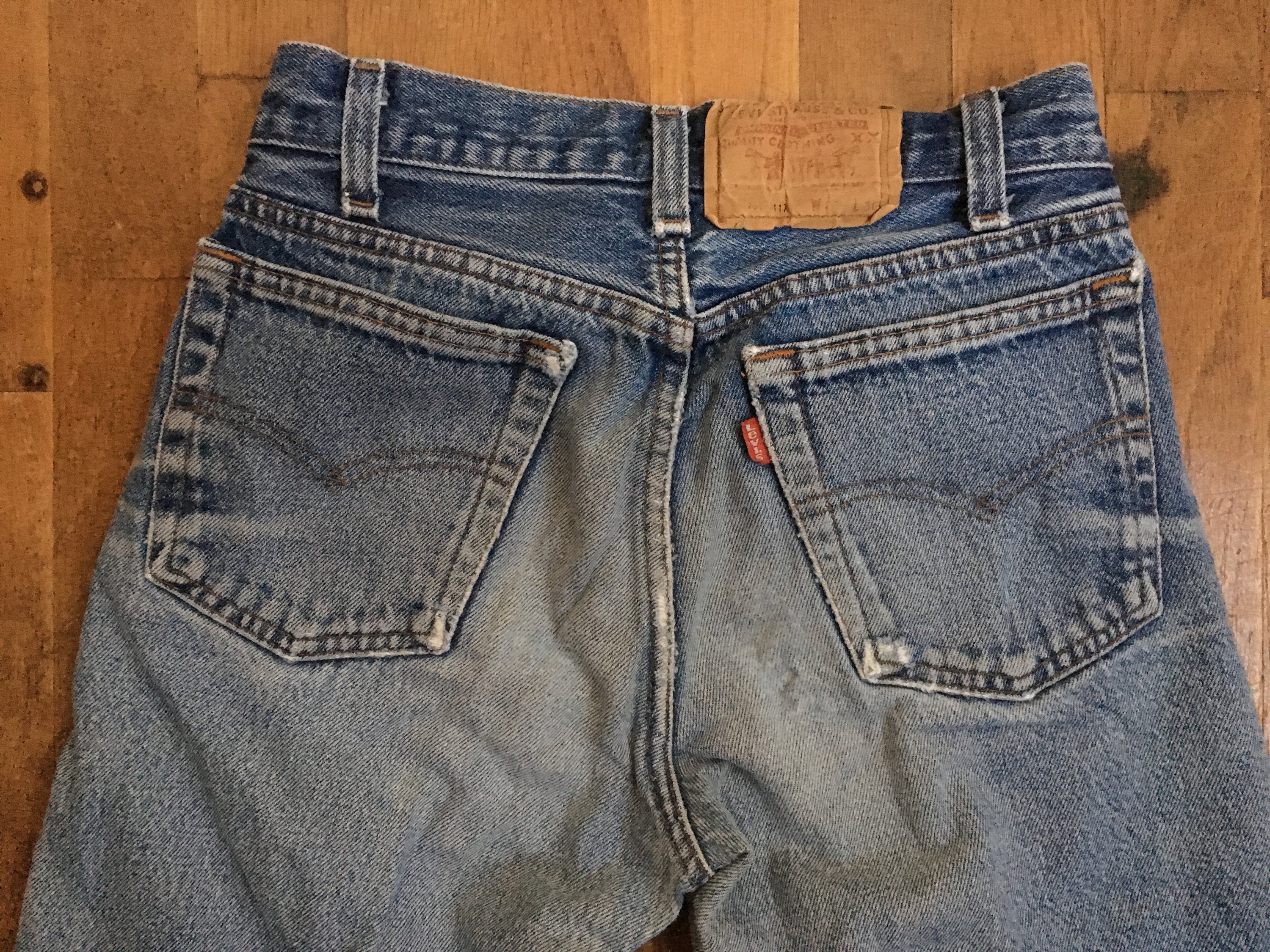 Vintage Levis 701 0117 Student Button Fly Made in Usa Blue Vintage Levis 701 0117 Student Button Fly Made in Usa Blue
