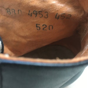 Vintage 20s Mens Black Leather Cap Toe Steel Toe Lace up Ankle Work ...