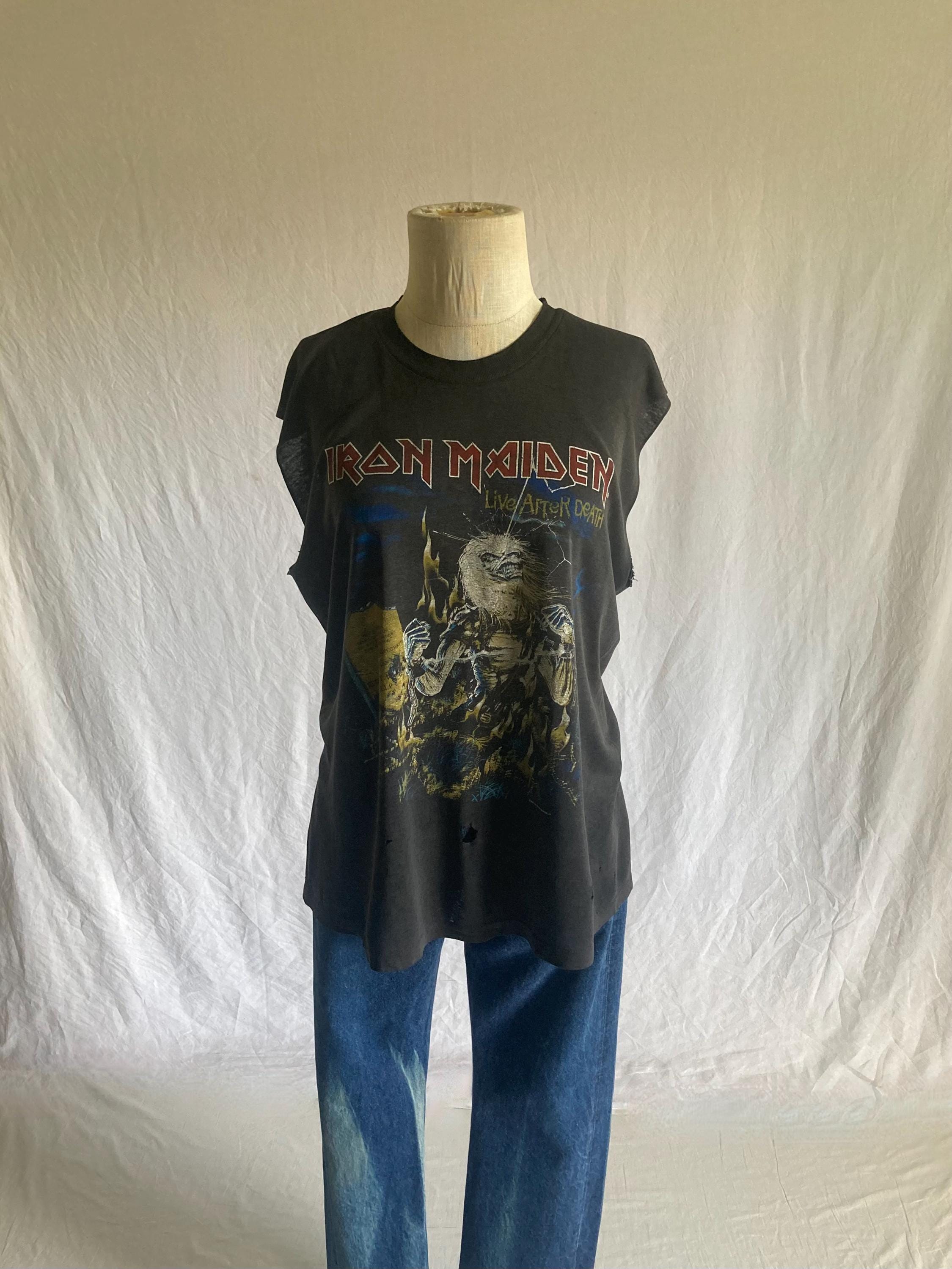 ヴィンテージ 80年代 アイアン・メイデン Tシャツ ライブ・アフター