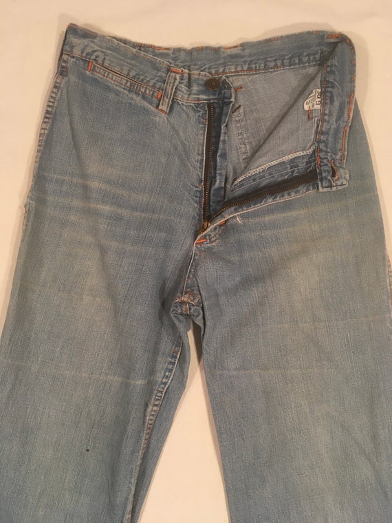 vintage 70s faded glory blue jeans high waist bel… - image 5