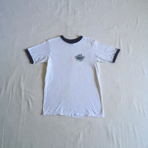vintage 70s 1979 seattle marathon ringer tee anvil pre shrunk cotton made in usa xs