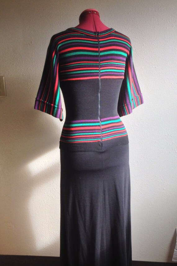 Vintage 1960s Giamo knits dress art deco mod fitt… - image 3