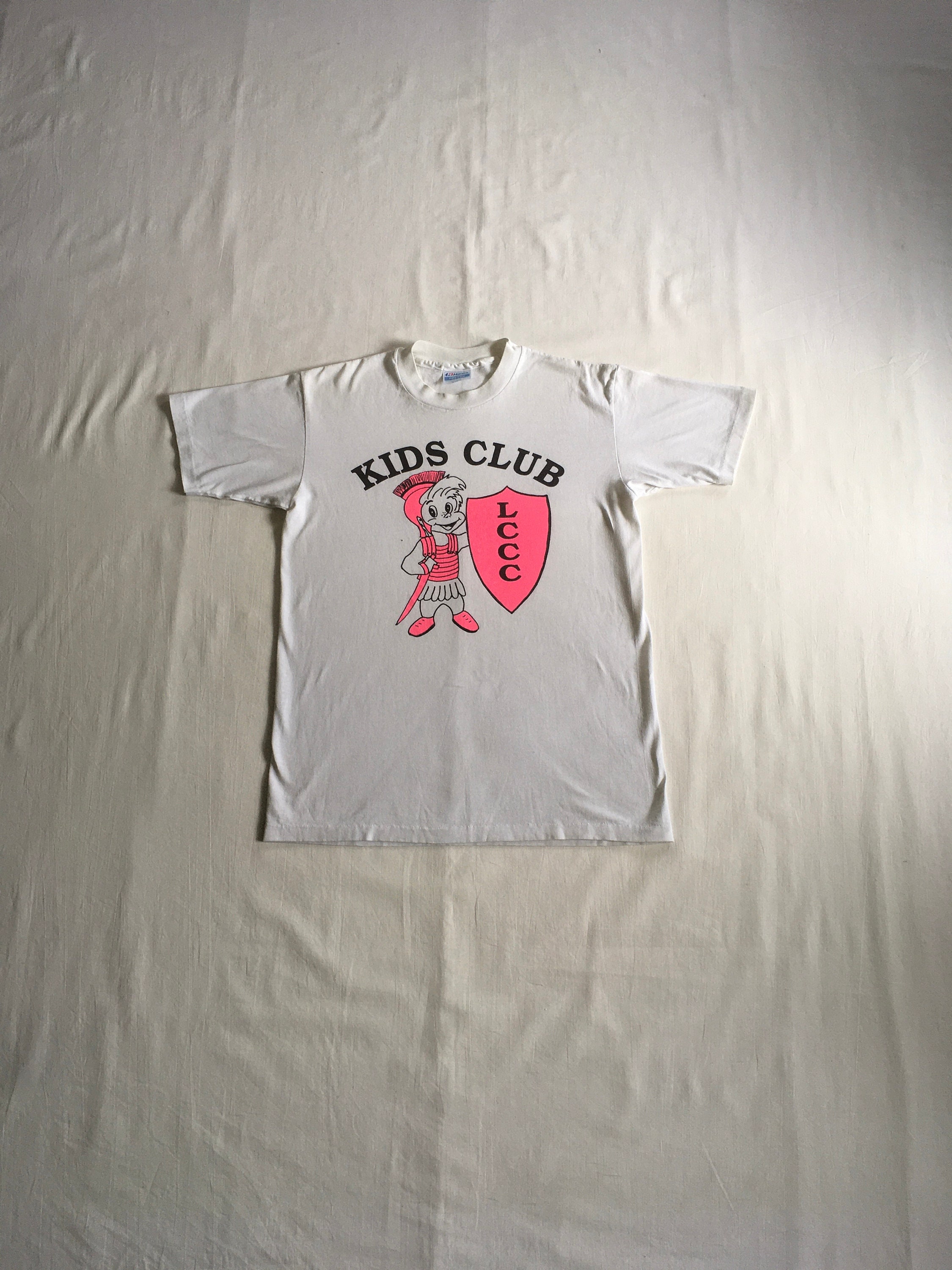 Hanes Sport Vintage 1960s Orange Black Ringer Athletic T