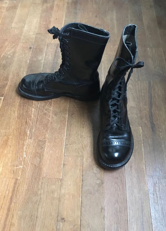 steel toe cap combat boots