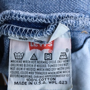 vintage levis 501 xx blue jeans made in usa 31 x 31 image 8