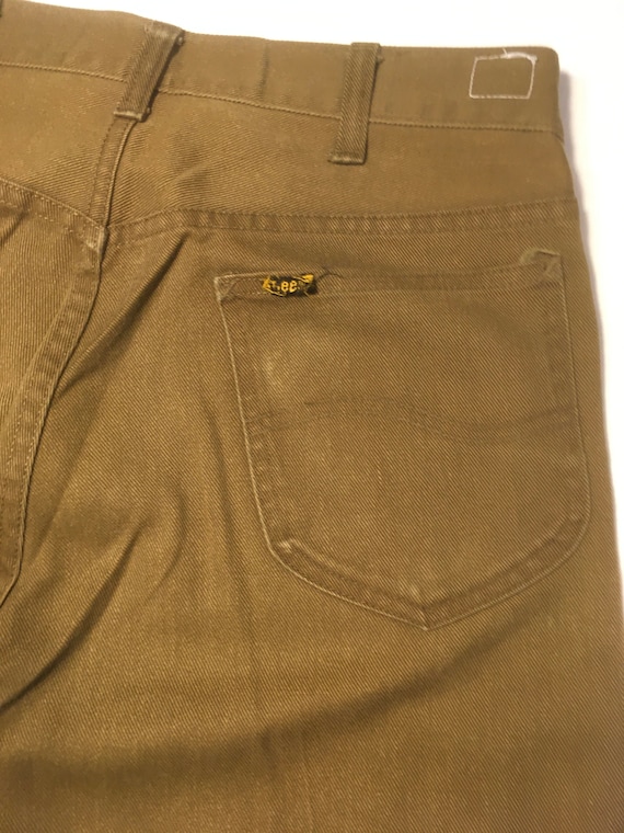 vintage 60s lee riders pants dark olive green TALON 4… - Gem vintage 60s lee riders pants dark olive green TALON 4… - Gem