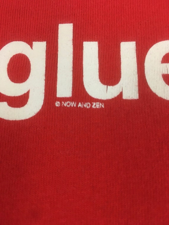 vintage 90s i eat glue t shirt hanes comfort t no… - image 3