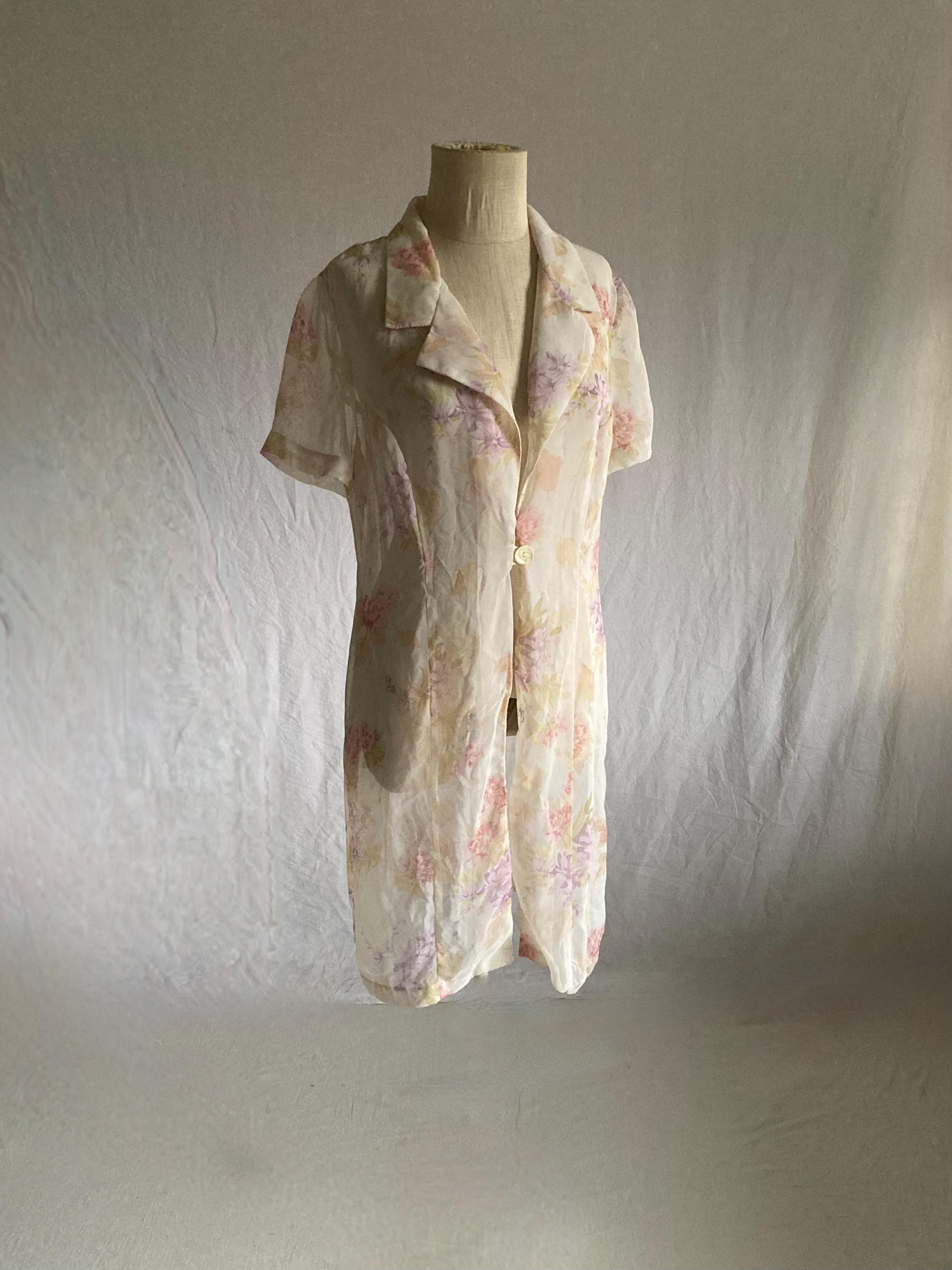 pink floral a line dress 90s Silk Babydoll Slip Dress (M)  Holy Thrift