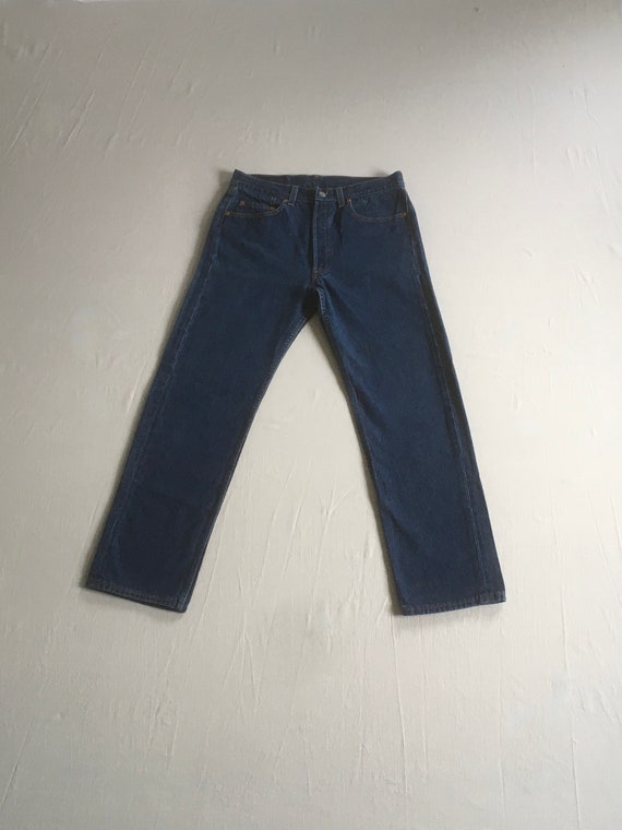 vintage 90s levis 501xx made in usa blue jeans 31… - image 1