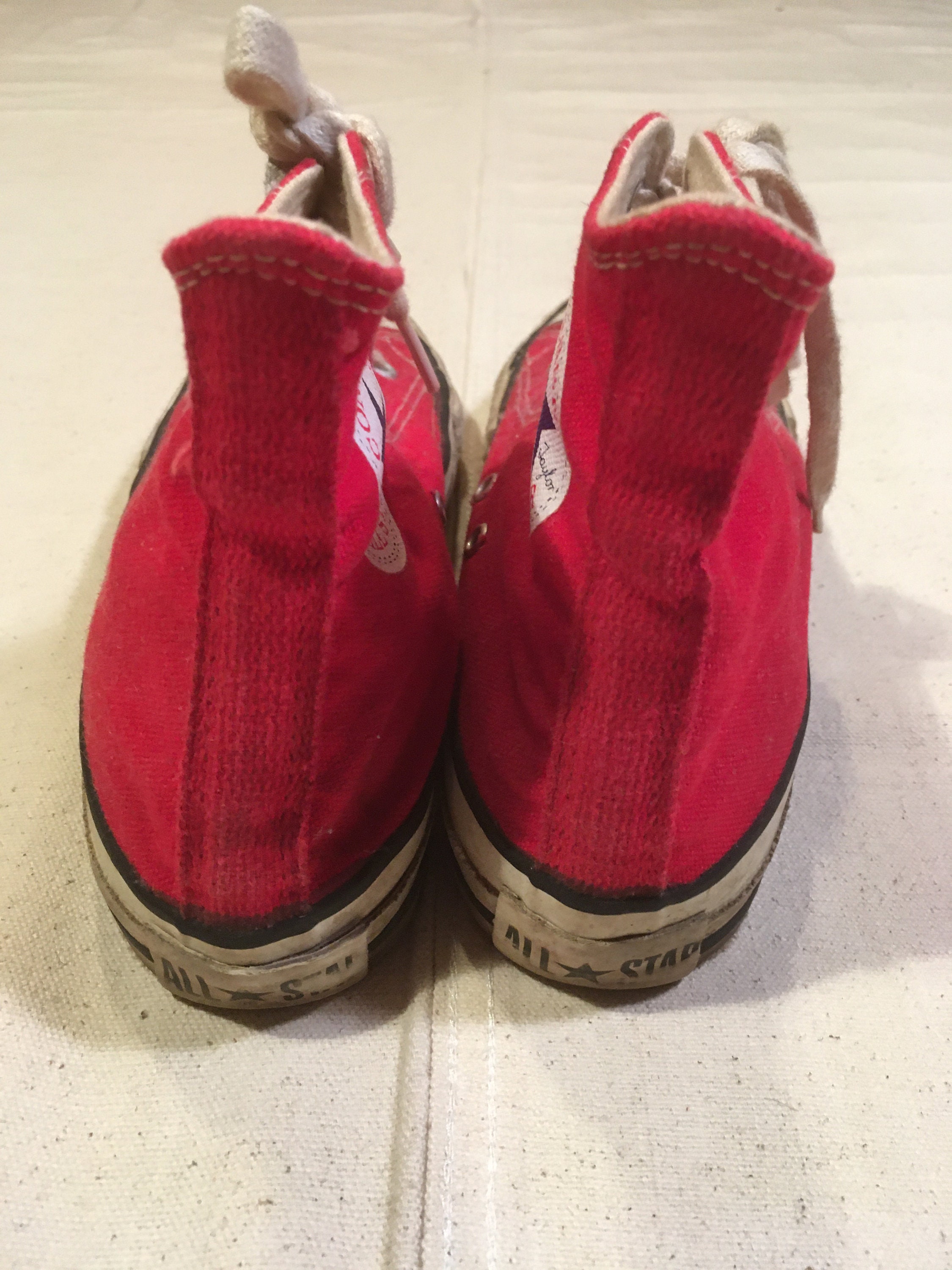 Vintage 80s Converse Made in Usa Chuck Taylor Extra Stitch Hi Top