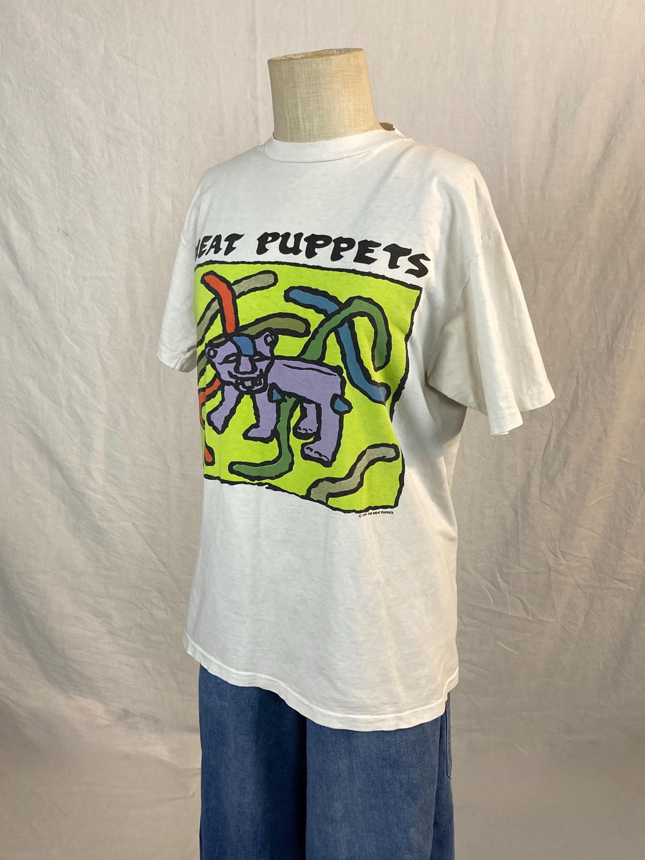 Vintage 90s 1991 the Meat Puppets T Shirt Forbidden Places Front