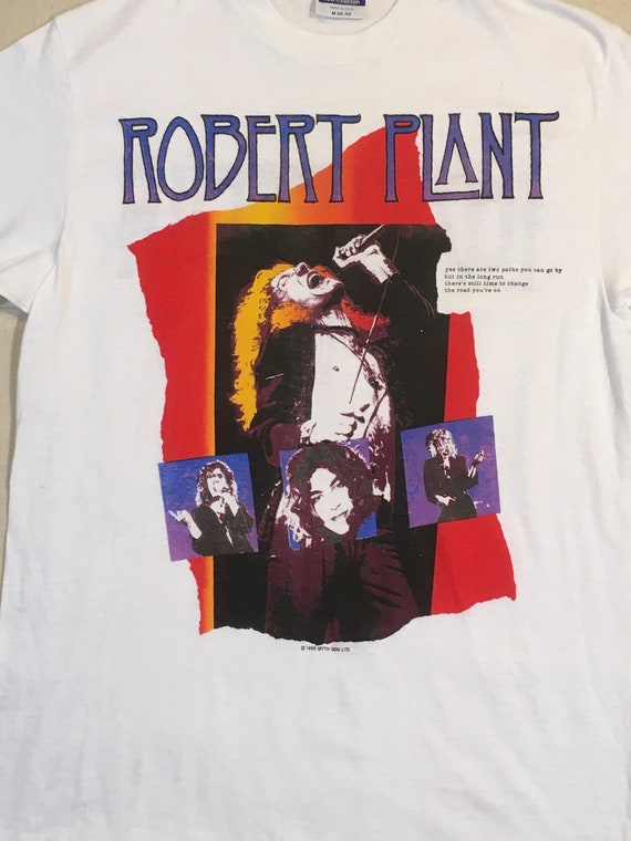 Vintage 80s Robert Plant Led Zeppelin Myth Gem T Shirt Made in Usa