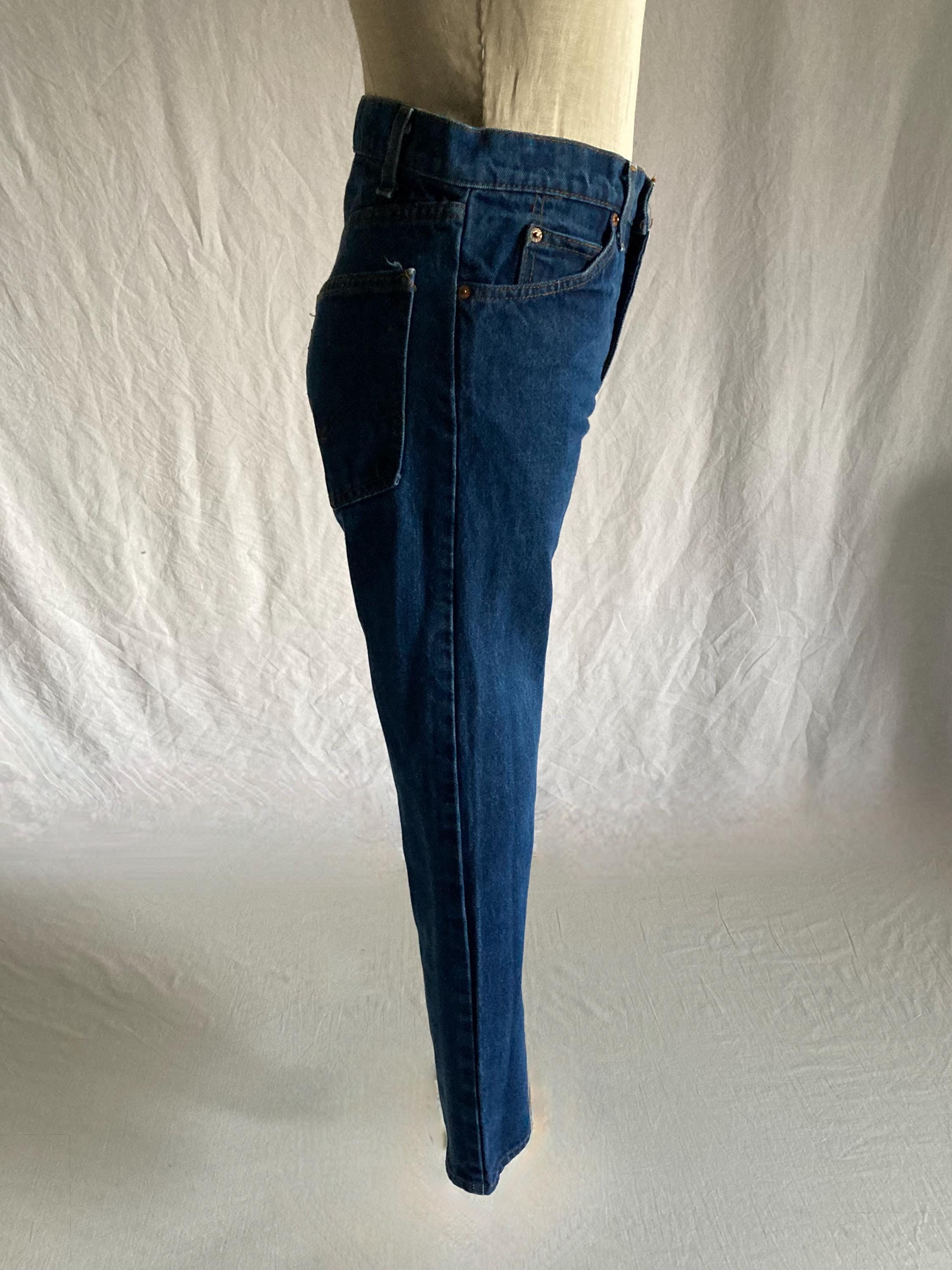 Vintage 70s 80s Levis 20505 0217 Blue Jeans Zip Waist 28 Made in