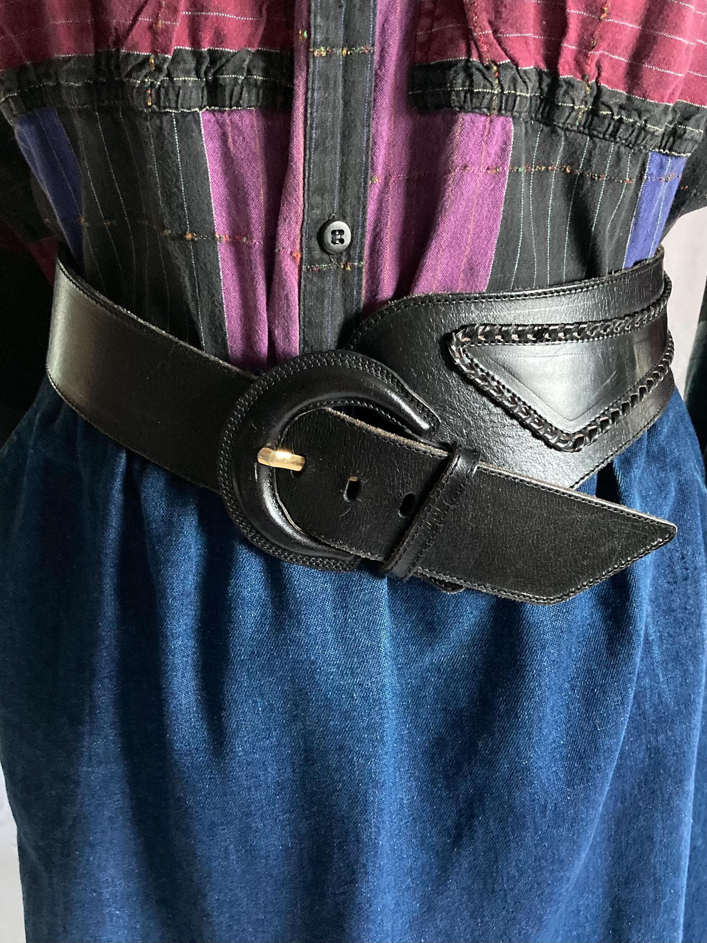 Tony Barcelo Vintage Leather Belt Genuine Vintage TONY BARCELO Black Leather Belt M Spain - Etsy main image 2