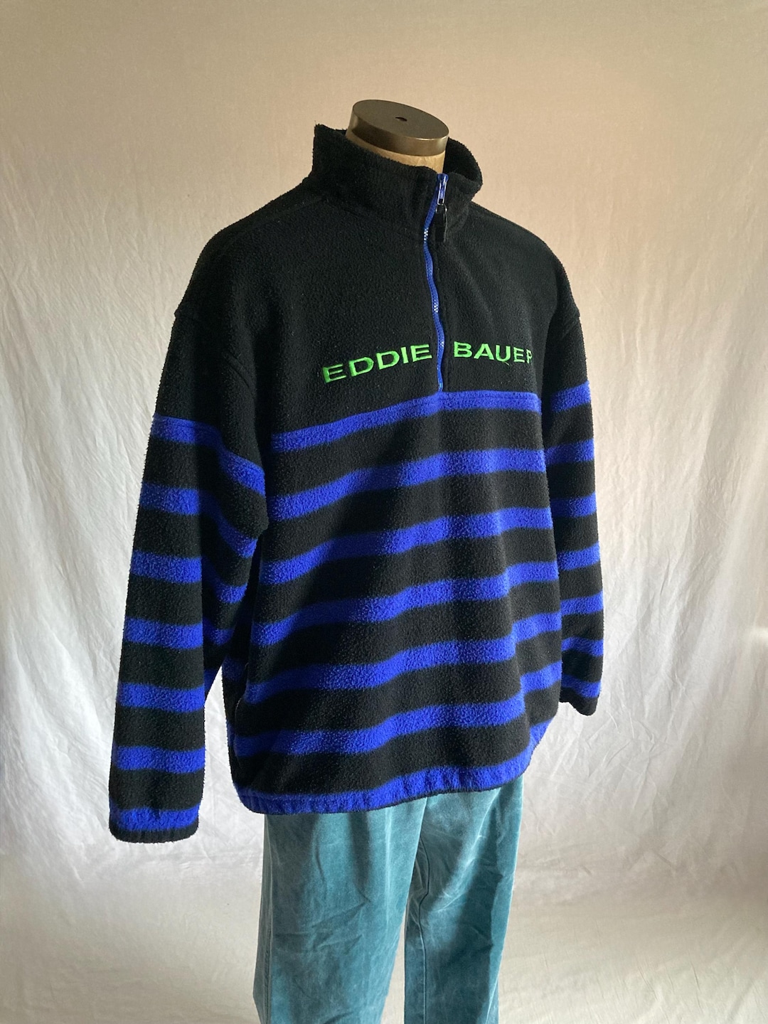 Vintage 90s Ebtek Fleece 1/4 Zip Pullover Eddie Bauer Outdoor
