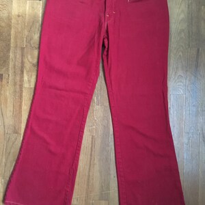 Vintage 70s Red Hip Hugger Wide Leg Jeans Made in Usa 34 X 28 - Etsy