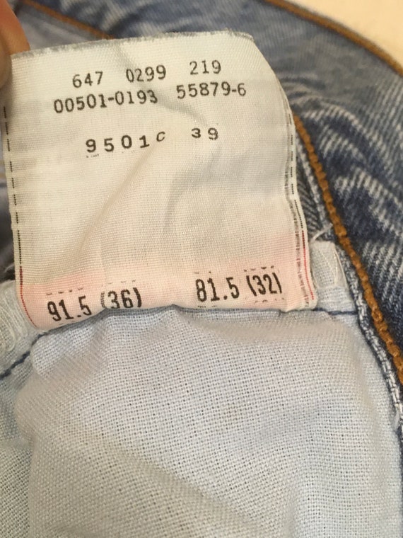 vintage levis 501 blue jeans 34 x 30 - image 7