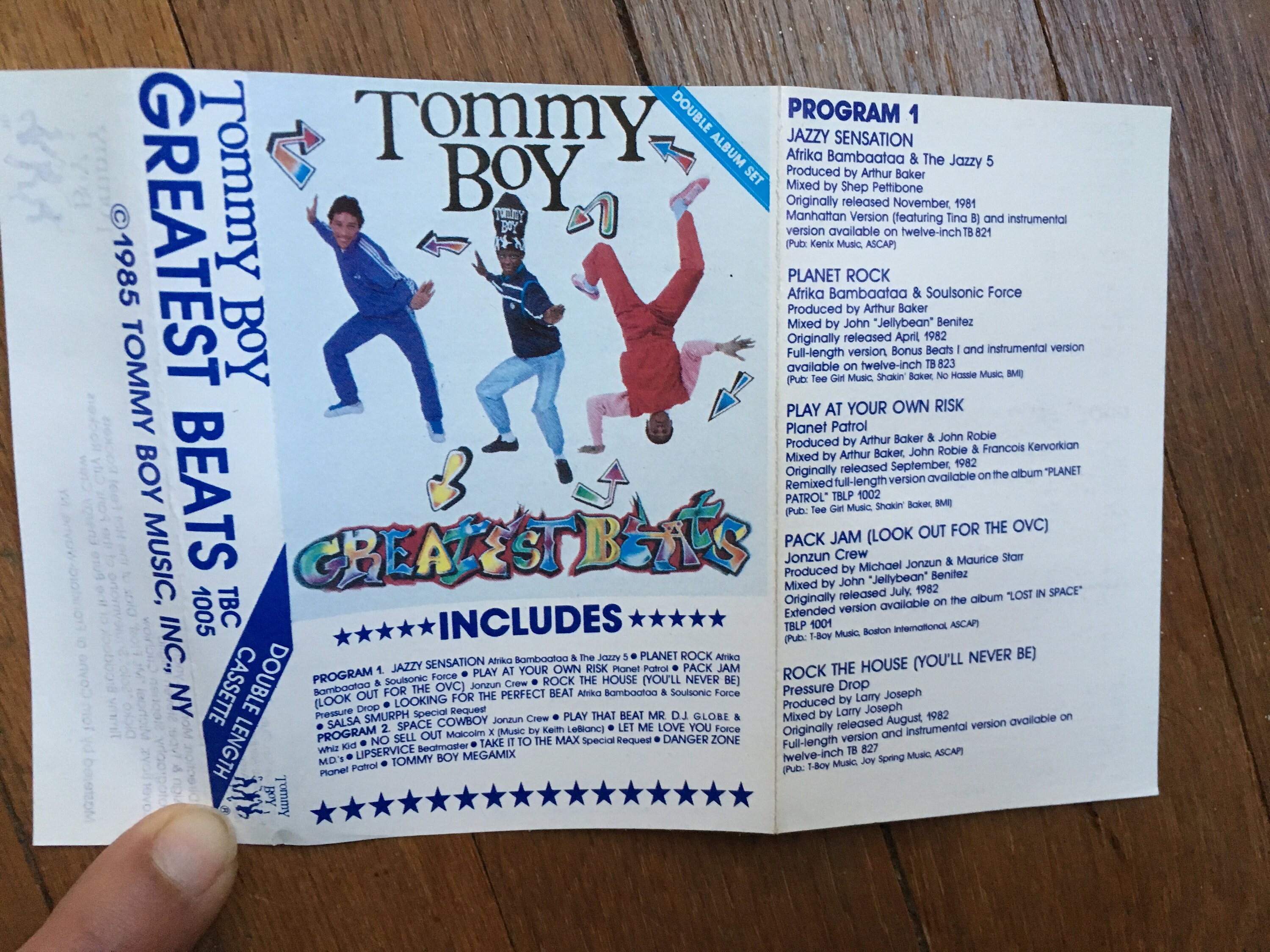 Vintage 80s 1985 Tommy Boy Music Greatest Beats Double Album Set