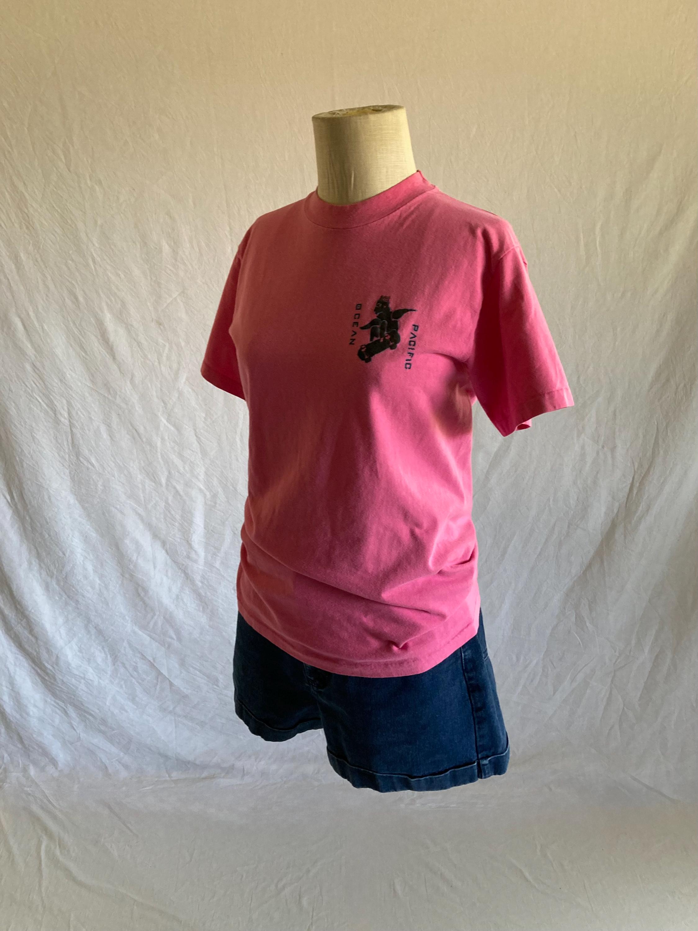 Vintage 90s Ocean Pacific Skate T Shirt Graffiti 1990 Made in Usa 