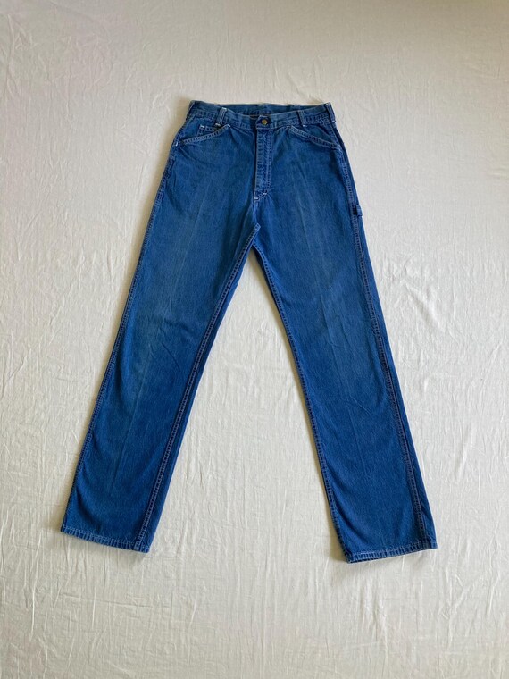 Vintage 80s Carpenter Blue Jeans 29 Big Smith Work Wear Scovill