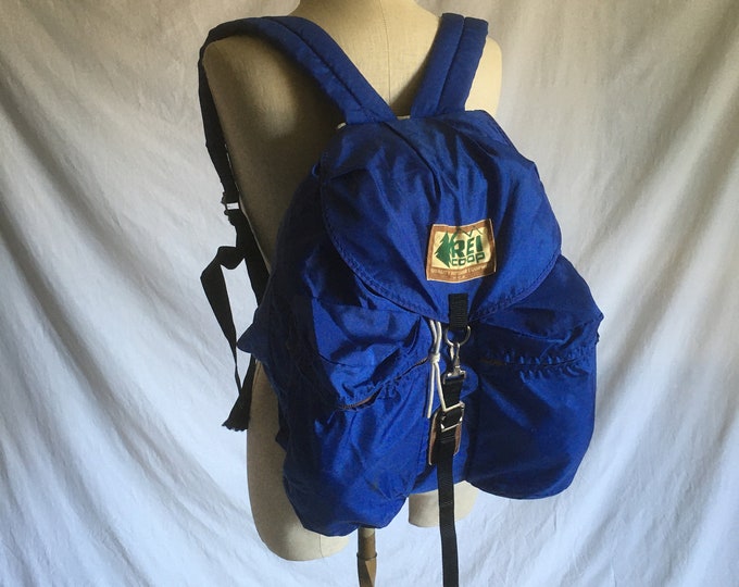 Vintage 70s REI Coop Blue Backpack Quality Outdoor Equipment Usa Blue